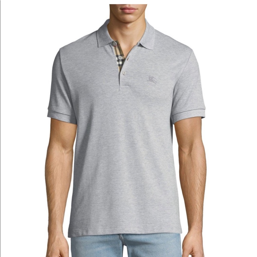 Men’s Grey Burberry Polo